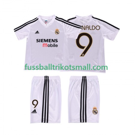Fußballtrikots Real Madrid RONALDO 9 2004 20025 Retro Kinder Kurzarm Heimtrikotsatz kaufen